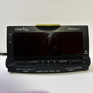Clarity Wake Assure Loud Alarm Clock Hearing Loss, Low Vision - No Bed Shaker
